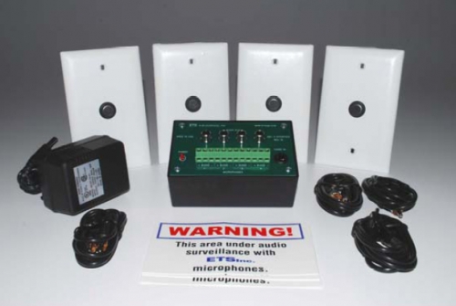 4 Channel Weather Resistant Audio Surveillance Kit