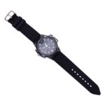 128GB Durable Metal Black Dress Wrist Watch With 2K HD Camera