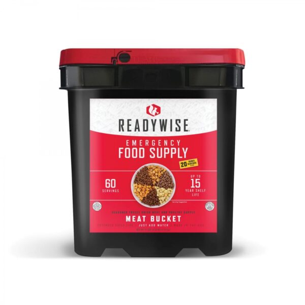 ReadyWise 60 Serving Freeze Dried Emergency Survival Food Storage Meat Bucket