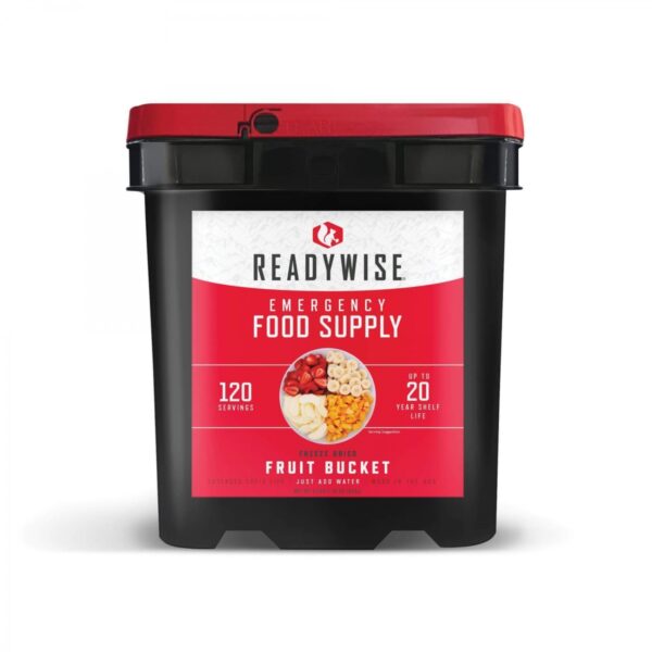 ReadyWise 120 Serving Emergency Survival Freeze Dried Fruit Food Storage Bucket
