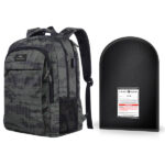 Military Tactical Camo 11" X 14" LEVEL IIIA Bulletproof Backpack Ballistic Shield