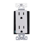 Functional Rectangular Hardwired Receptacle Outlet Plug With Wifi 4K UHD Camera