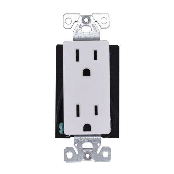 Functional Rectangular Hardwired Receptacle Outlet Plug With Wifi 4K UHD Camera