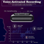 Magnetic 500 Hour Voice Activated Water Proof Recorder